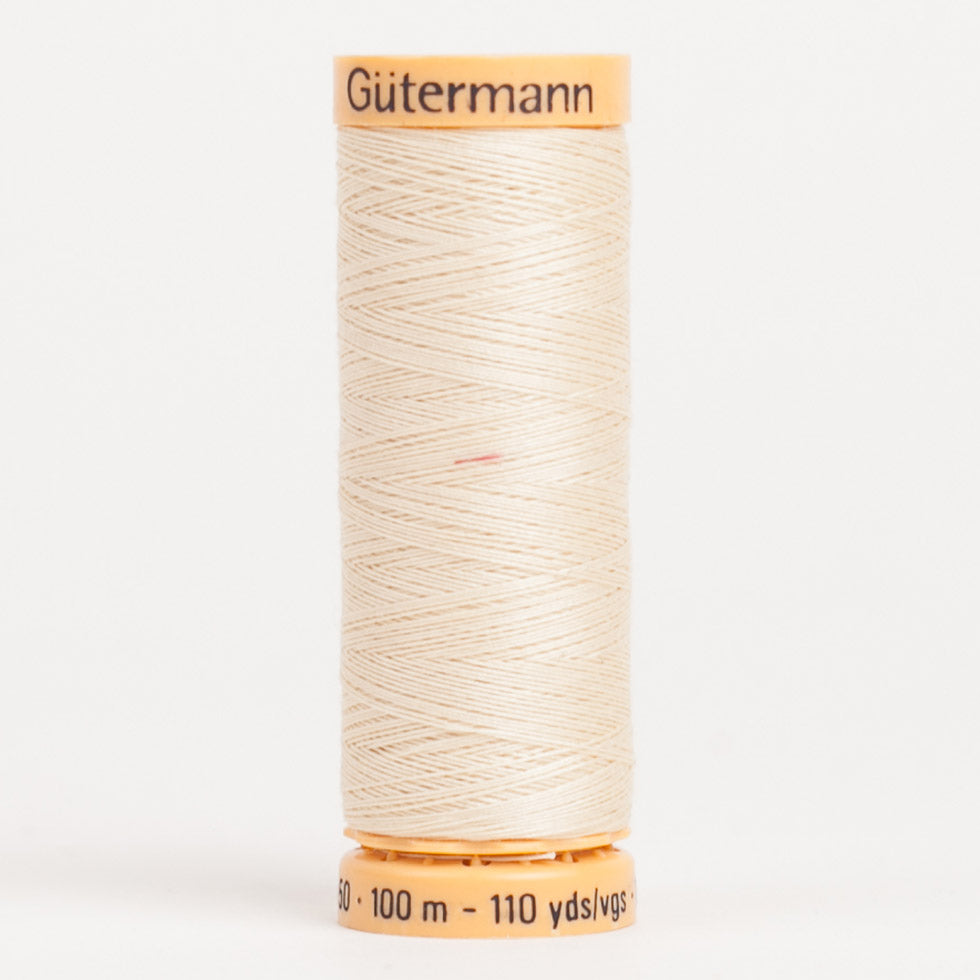 Gutermann Cotton Thread 100m - 1105 Cream Gutermann Cotton Thread 100m - 1105 Cream
