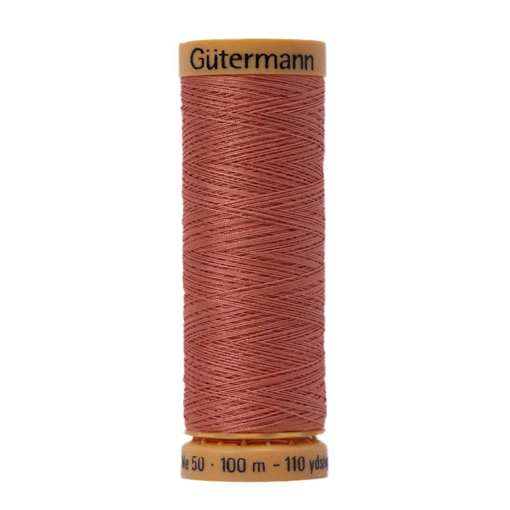 Gutermann Natural Cotton Thread 100m - 4860 Sunkissed Coral Gutermann Natural Cotton Thread 100m - 4860 Sunkissed Coral