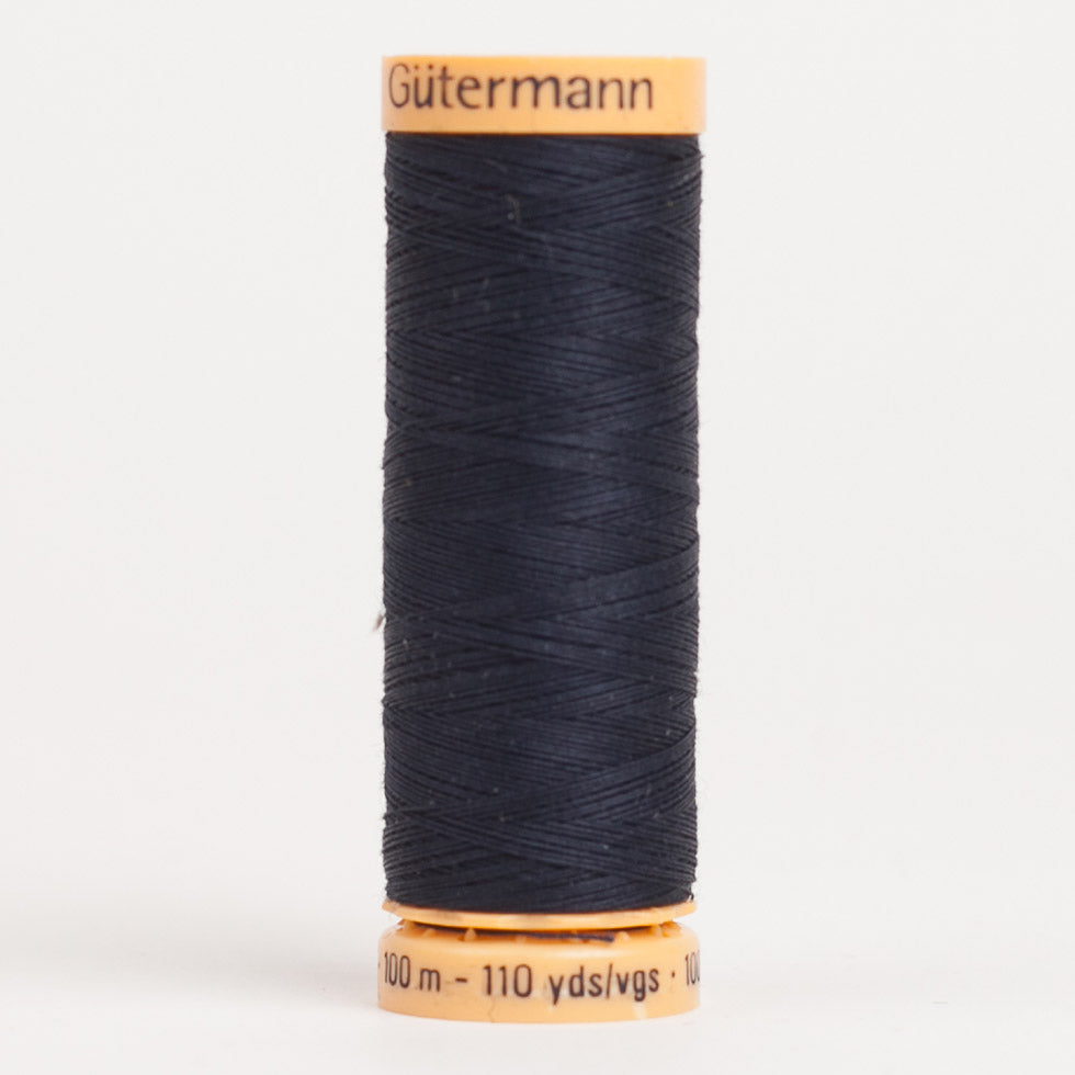 Gutermann Cotton Thread 100m - 6210 Dark Navy Gutermann Cotton Thread 100m - 6210 Dark Navy