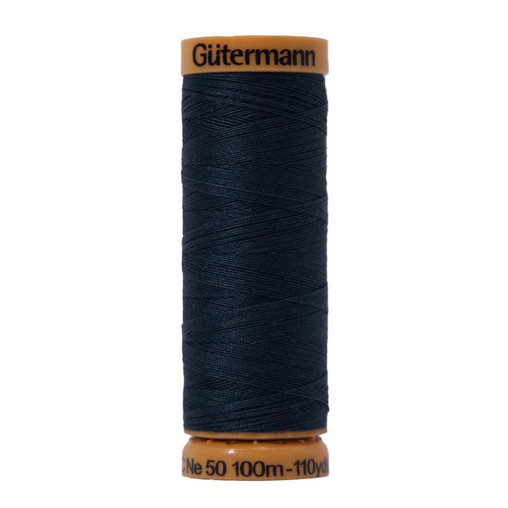 Gutermann Natural Cotton Thread 100m - 6230 Navy Gutermann Natural Cotton Thread 100m - 6230 Navy