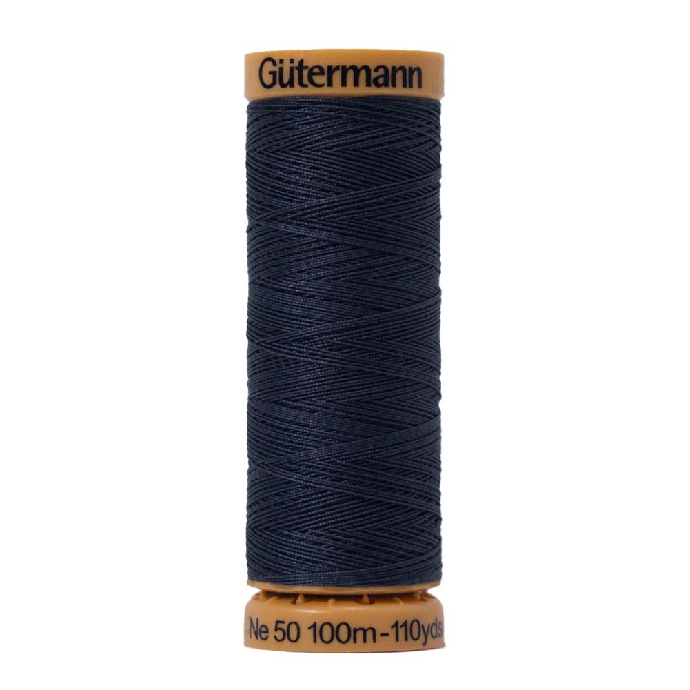 Gutermann Natural Cotton Thread 100m - 7400 Slate Board Gray Gutermann Natural Cotton Thread 100m - 7400 Slate Board Gray