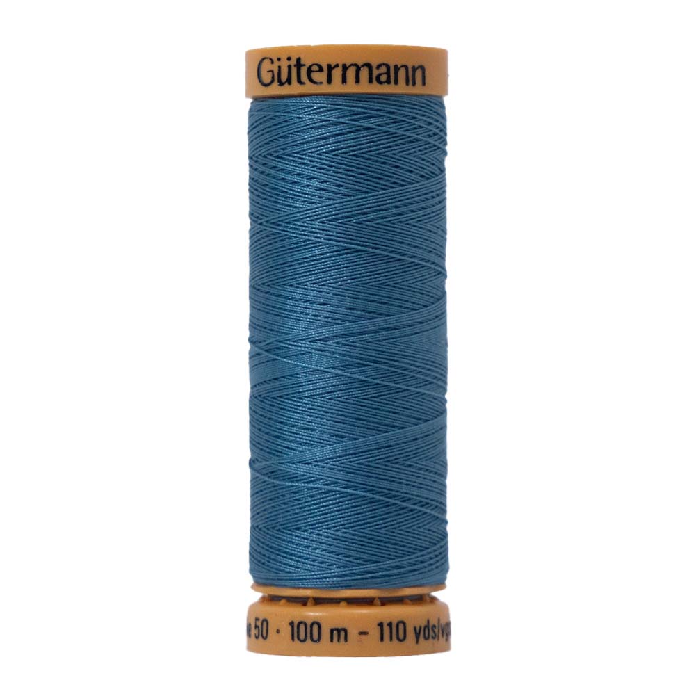 Gutermann Natural Cotton Thread 100m - 7440 Medium Blue Sky Gutermann Natural Cotton Thread 100m - 7440 Medium Blue Sky