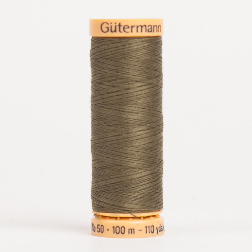 Gutermann Cotton Thread 100m - 8780 Olive Tree Gutermann Cotton Thread 100m - 8780 Olive Tree