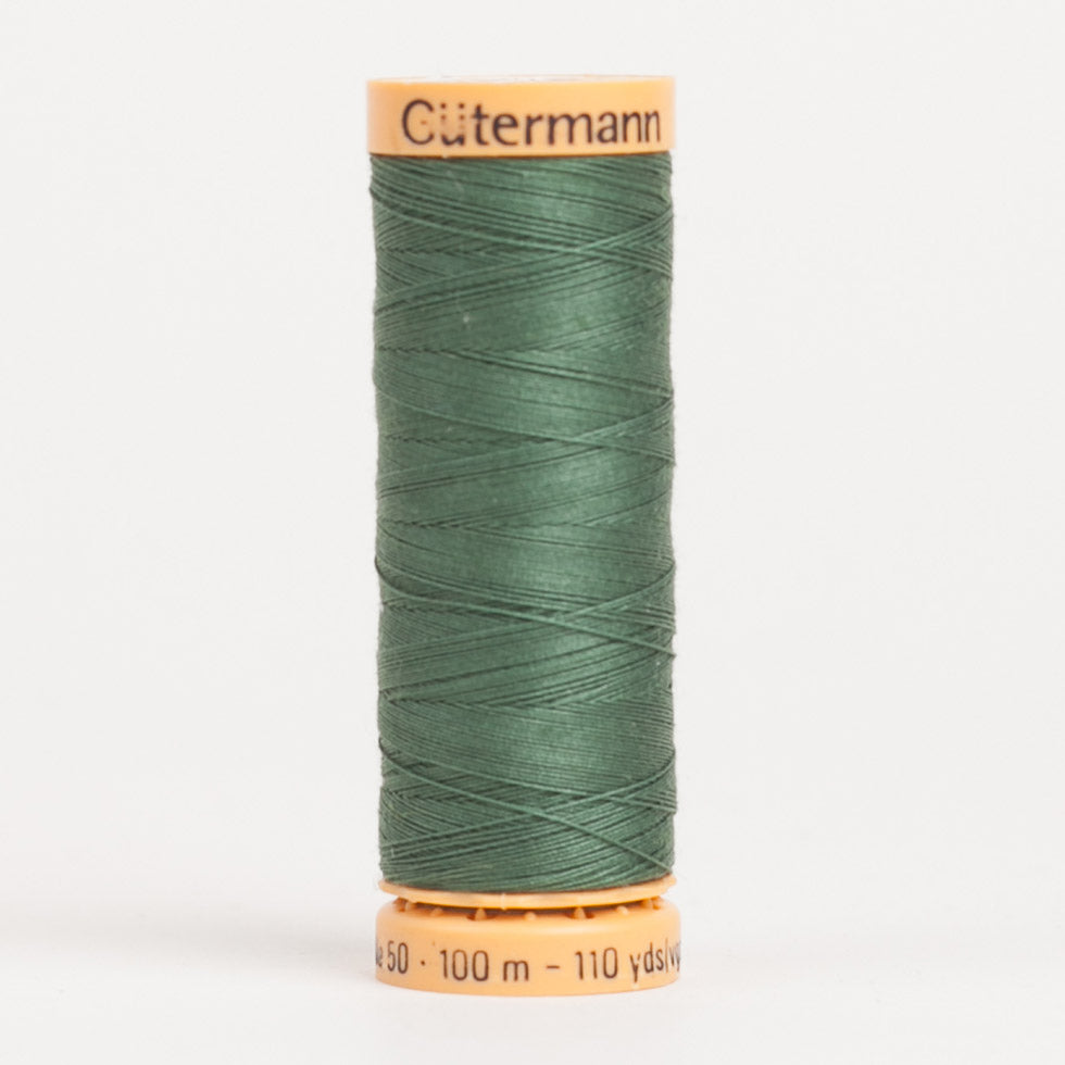 Gutermann Cotton Thread 100m - 8050 Dark Sage Green Gutermann Cotton Thread 100m - 8050 Dark Sage Green