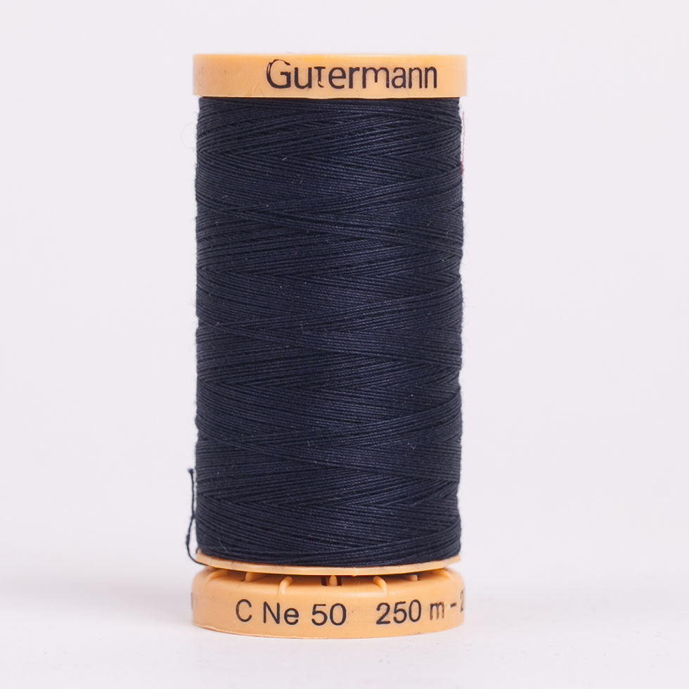 Gutermann Natural Cotton Thread 250m - 6210 Charcoal Navy Gutermann Natural Cotton Thread 250m - 6210 Charcoal Navy