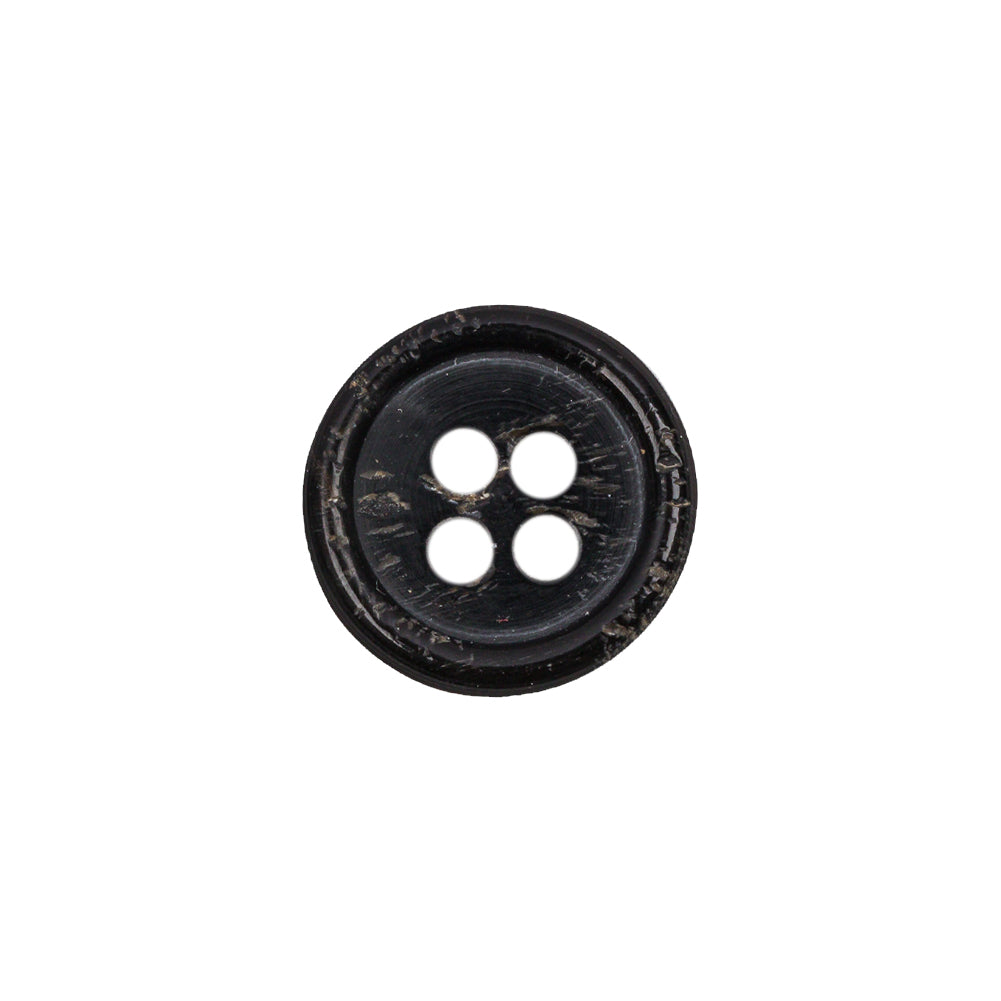 Black Horn Button - 24L/15mm Black Horn Button - 24L/15mm