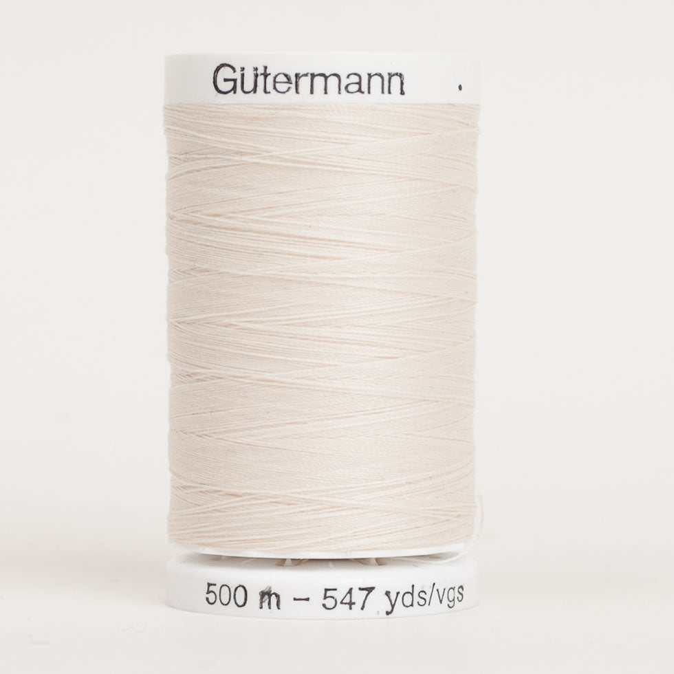 Gutermann Sew All Thread 500m - 22 Egg Shell Gutermann Sew All Thread 500m - 22 Egg Shell