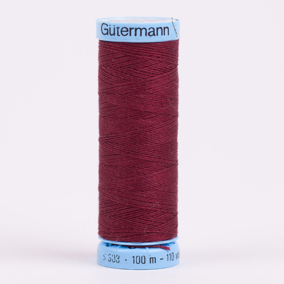 Gutermann Silk Thread 100m - 369 Burgundy Gutermann Silk Thread 100m - 369 Burgundy