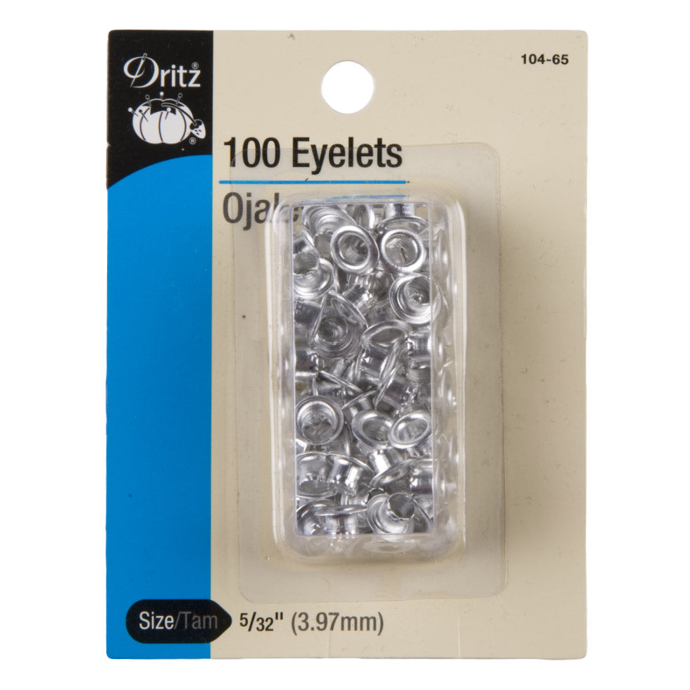 Dritz Nickel Eyelets Size 5/32" - 100ct Dritz Nickel Eyelets Size 5/32" - 100ct