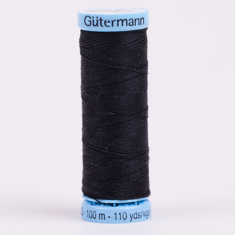 Gutermann Silk Thread 100m - 000 Black Gutermann Silk Thread 100m - 000 Black