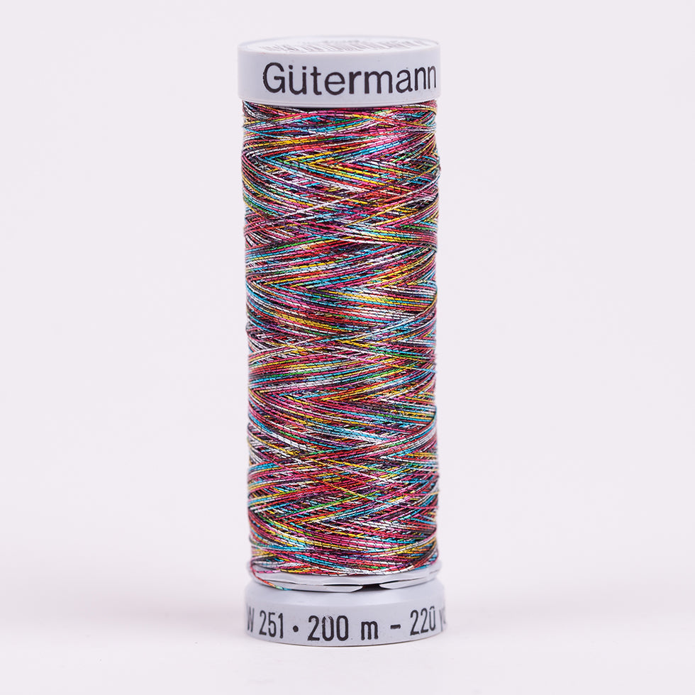 Gutermann Metallic Thread 200m - 9985 Rainbow Gutermann Metallic Thread 200m - 9985 Rainbow