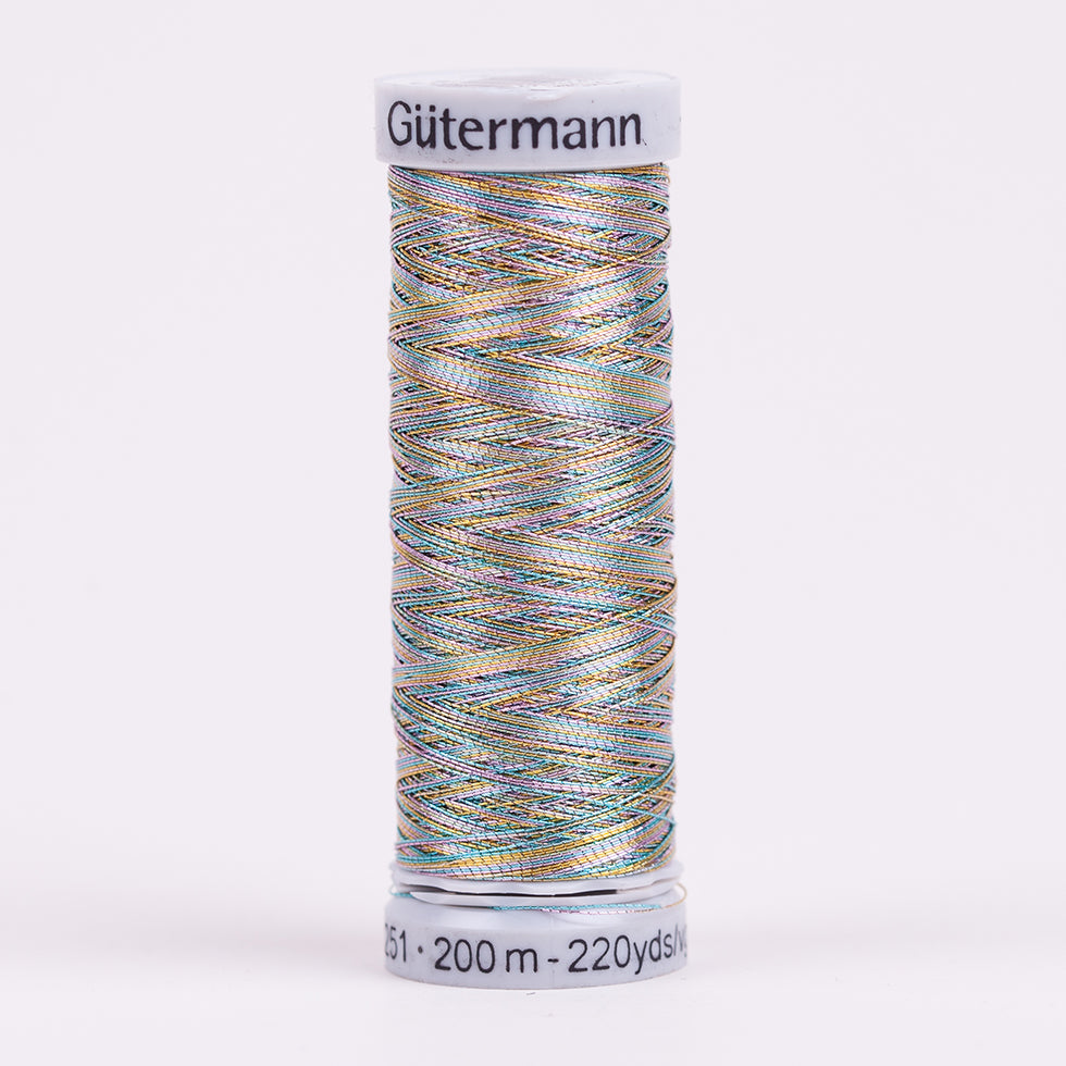 Gutermann Metallic Thread 200m - 71 Silver/Multicolor Gutermann Metallic Thread 200m - 71 Silver/Multicolor