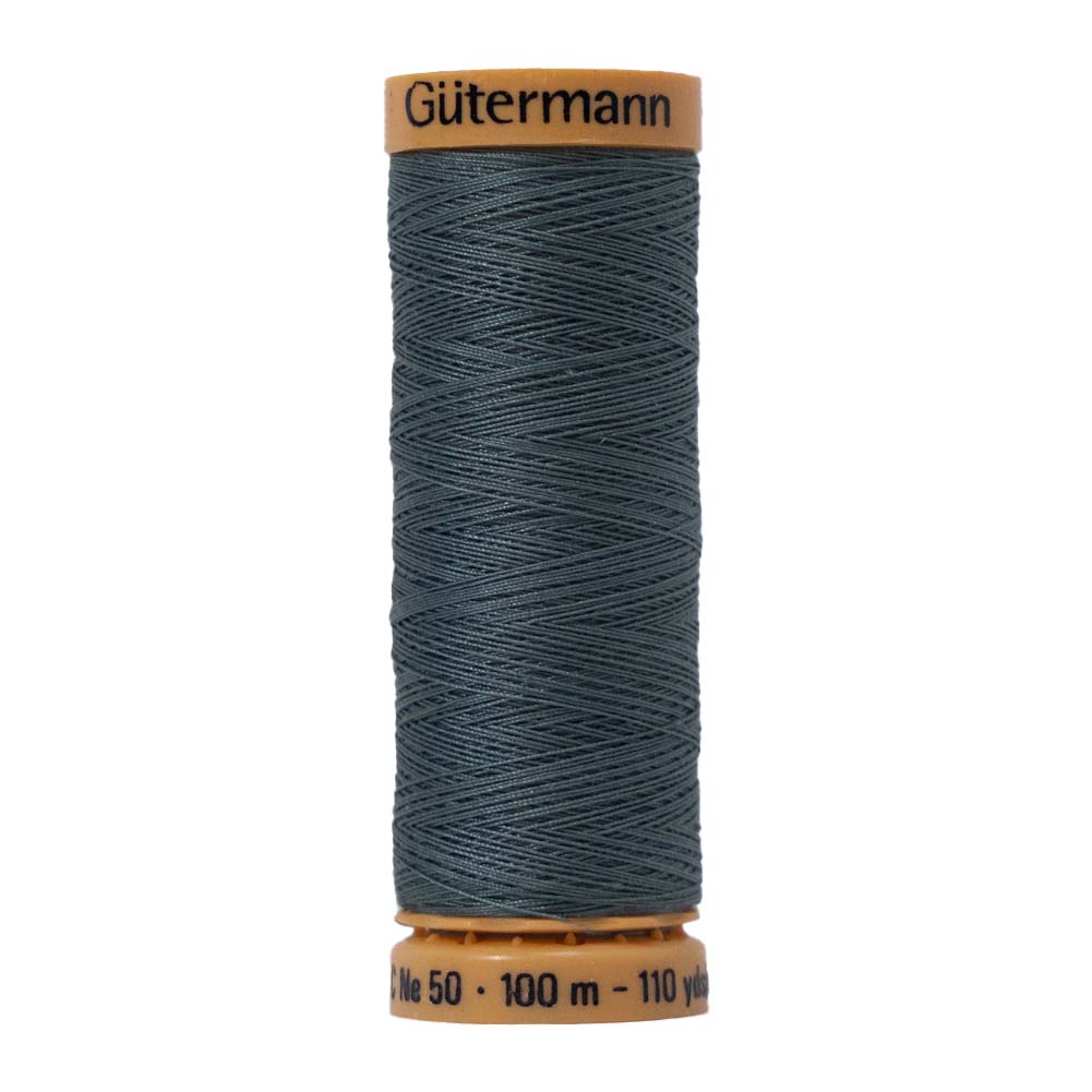 Gutermann Natural Cotton Thread 100m - 7600 Light Slate Gutermann Natural Cotton Thread 100m - 7600 Light Slate