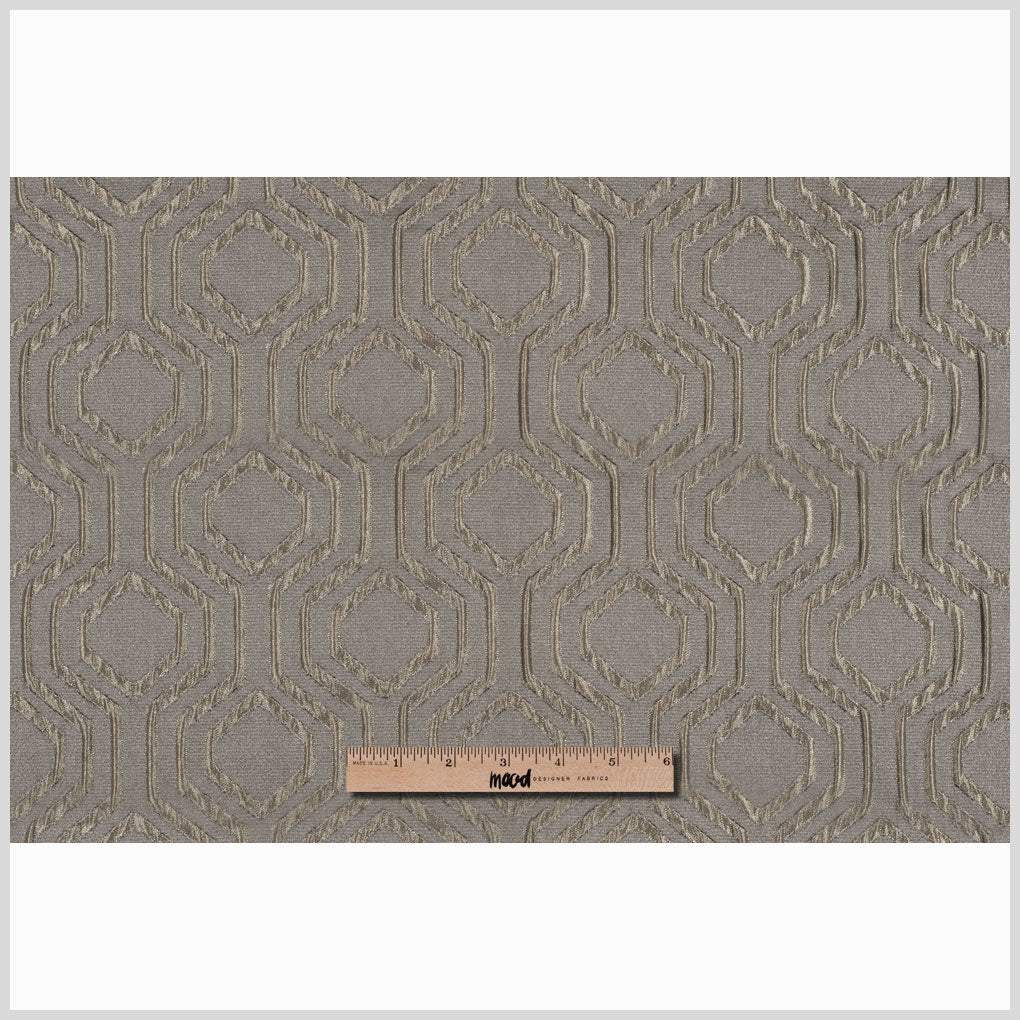 Gunmetal Geometric Brocade - Full Gunmetal Geometric Brocade - Full