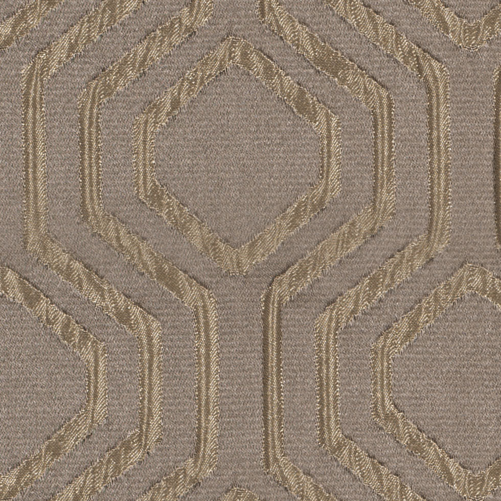 Taupe Geometric Brocade Detail Taupe Geometric Brocade Detail
