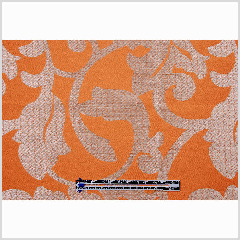 Pumpkin Damask Floral Poly - Full Pumpkin Damask Floral Poly - Full