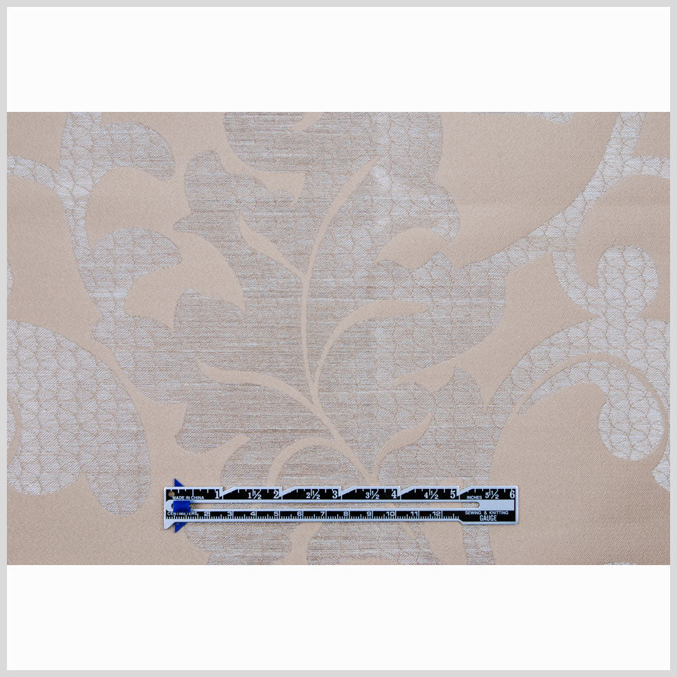 Beige Damask Floral Poly - Full Beige Damask Floral Poly - Full