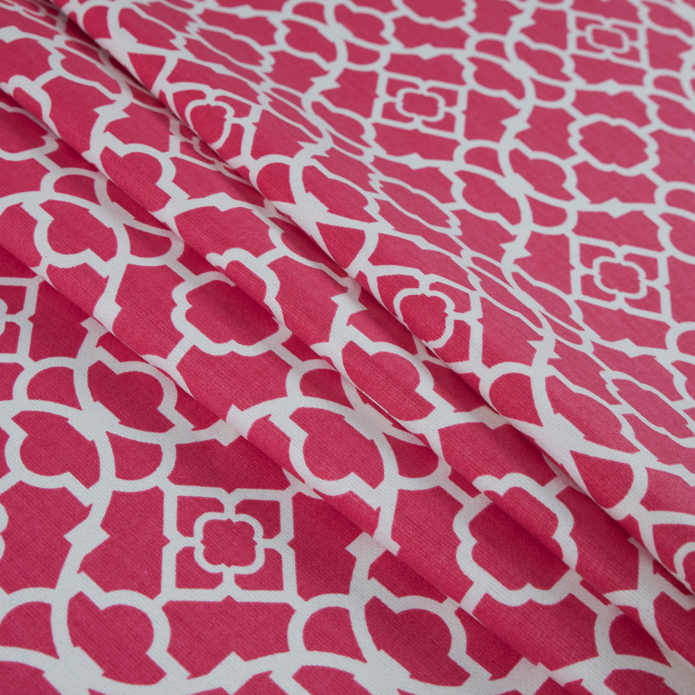 Blossom Lattice Printed Cotton Twill - Folded Blossom Lattice Printed Cotton Twill - Folded