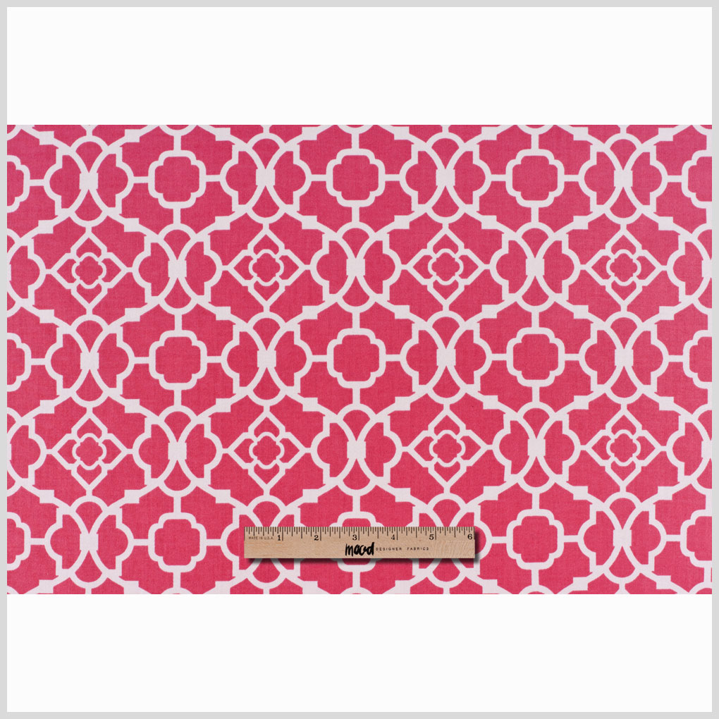 Blossom Lattice Printed Cotton Twill - Full Blossom Lattice Printed Cotton Twill - Full