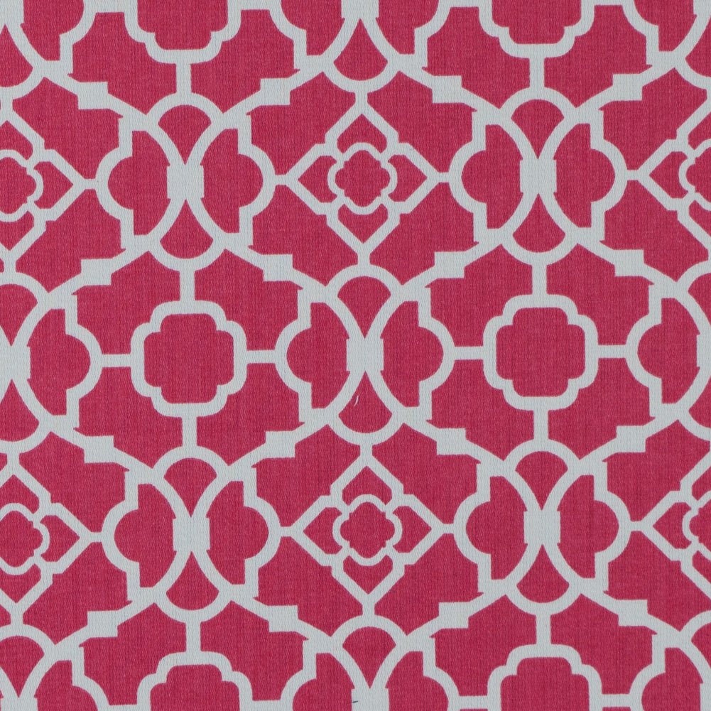 Blossom Lattice Printed Cotton Twill Blossom Lattice Printed Cotton Twill