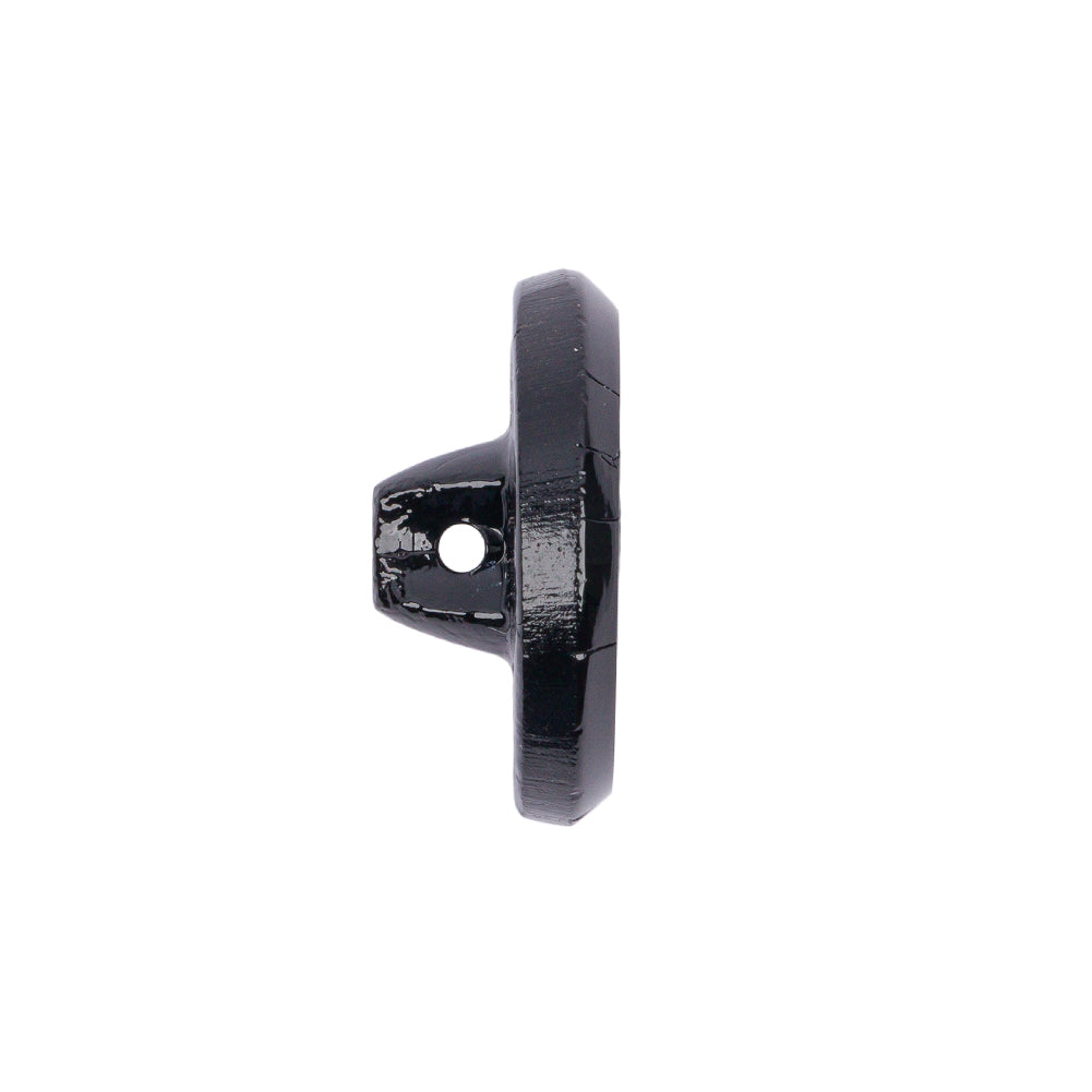Black Glass Button - 36L/23mm - Folded Black Glass Button - 36L/23mm - Folded