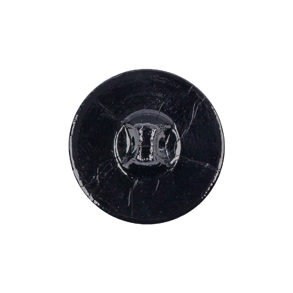 Black Glass Button - 36L/23mm - Detail Black Glass Button - 36L/23mm - Detail