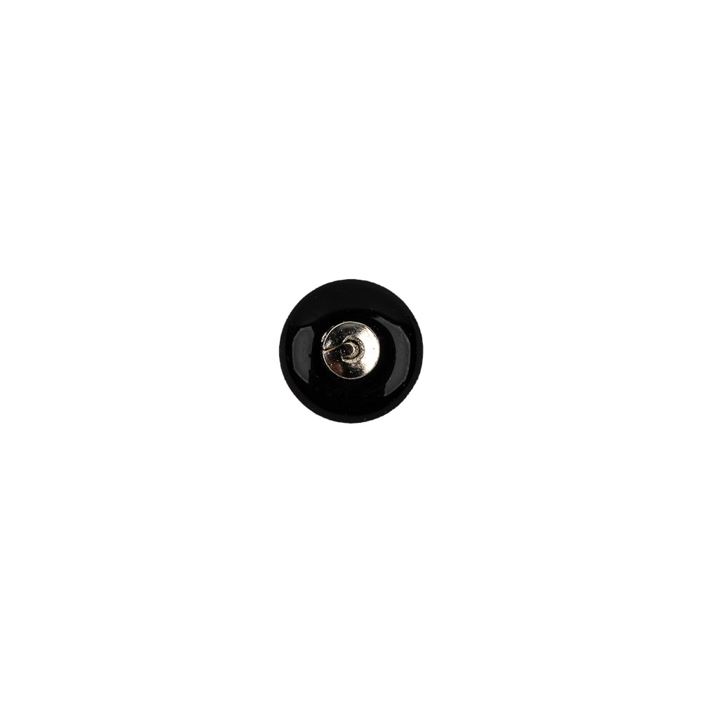 Black Glass Button - 12L/7.5mm Black Glass Button - 12L/7.5mm