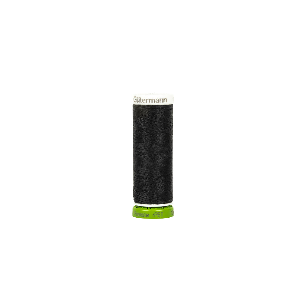 000 Black 100m Gutermann 100% Recycled Polyester Thread 000 Black 100m Gutermann 100% Recycled Polyester Thread