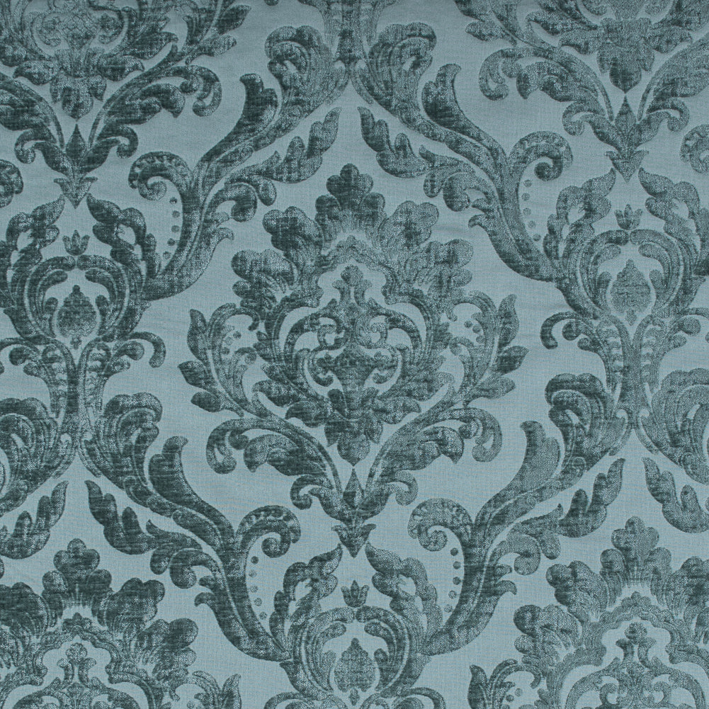Subtle Green Damask Chenille Jacquard Subtle Green Damask Chenille Jacquard