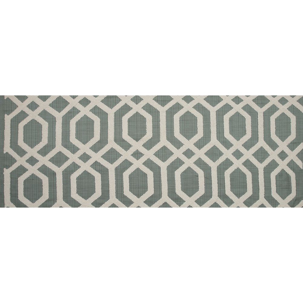 Resort Polyester Woven with a Geometric Faux-Chenille Design - Full Resort Polyester Woven with a Geometric Faux-Chenille Design - Full