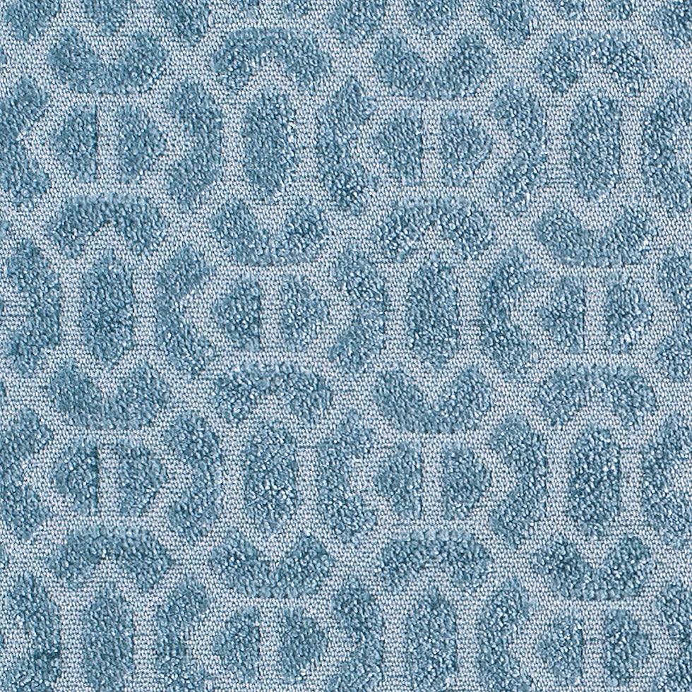 Sky Chenille Geometric Poly - Detail Sky Chenille Geometric Poly - Detail