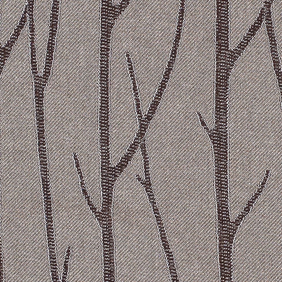 Coffee Embroidered Trees Menswear Poly - Detail Coffee Embroidered Trees Menswear Poly - Detail