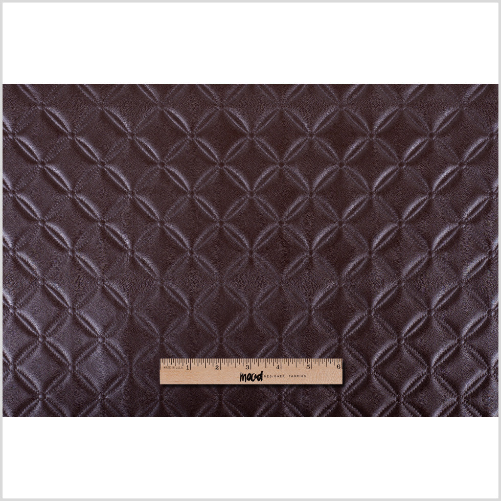 Chocolate Brown Quilted Vinyl - Full Chocolate Brown Quilted Vinyl - Full