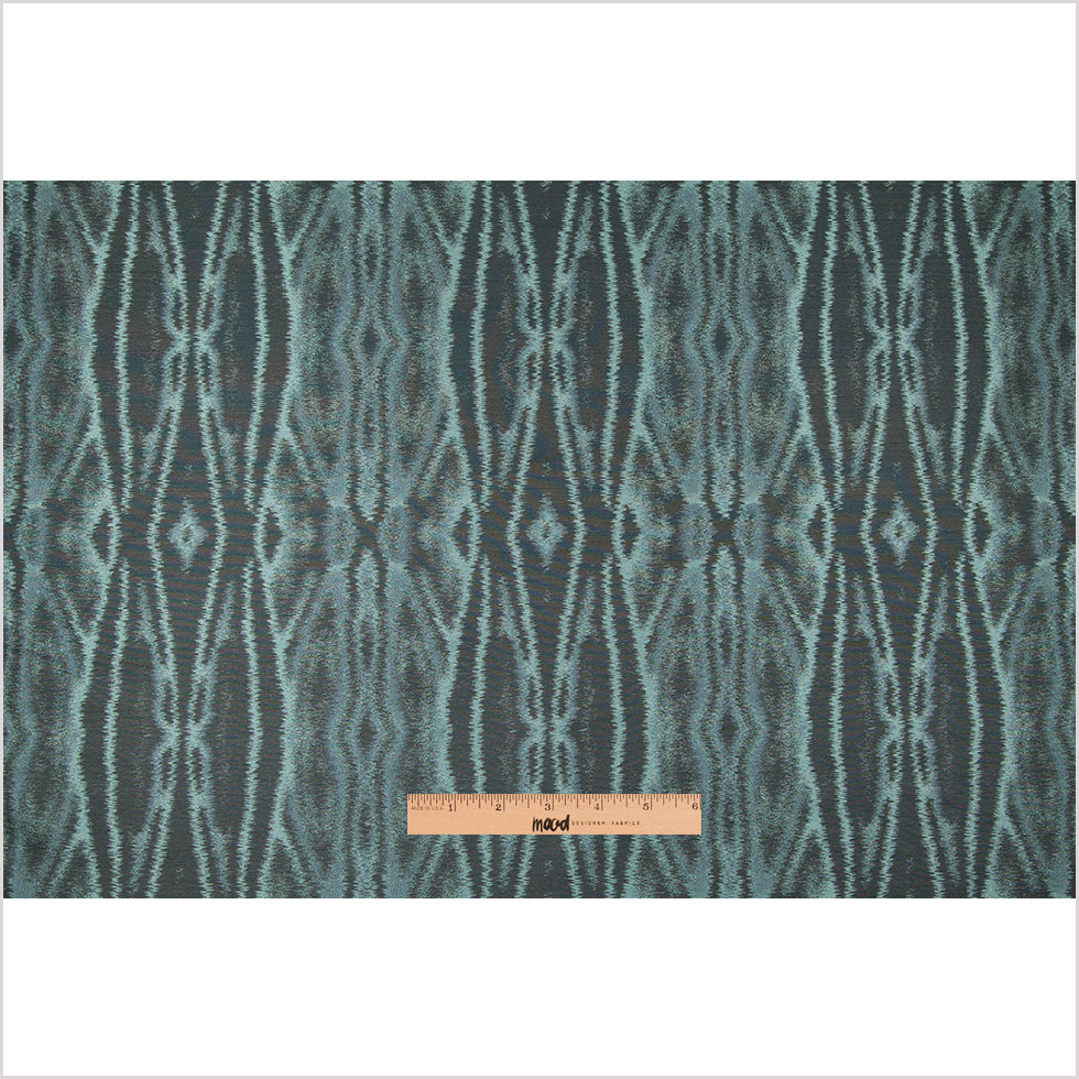 Pearl Blue and Gray Double-Wide Moire - Full Pearl Blue and Gray Double-Wide Moire - Full