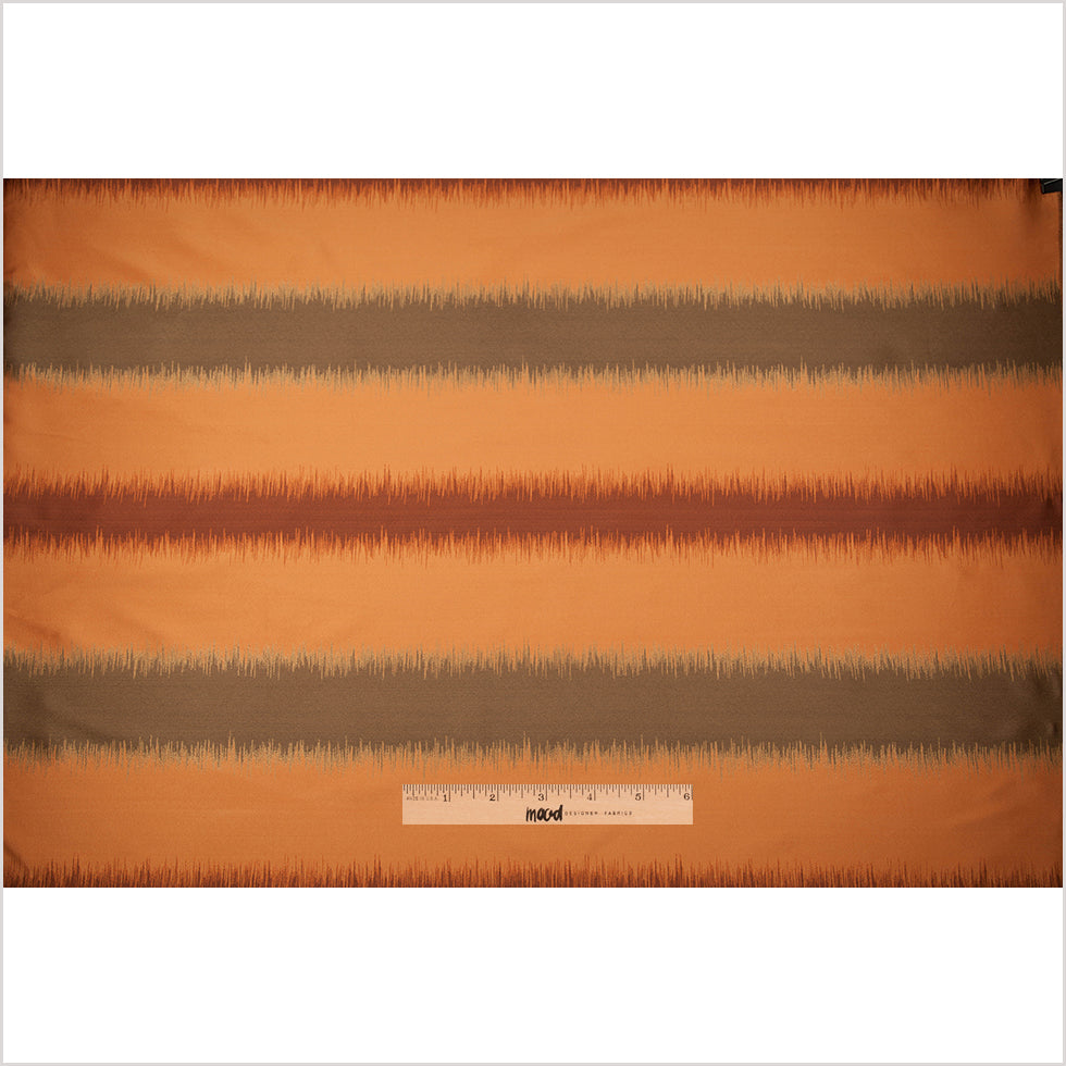 Orange and Taupe Double-Wide Poly Stripes - Full Orange and Taupe Double-Wide Poly Stripes - Full