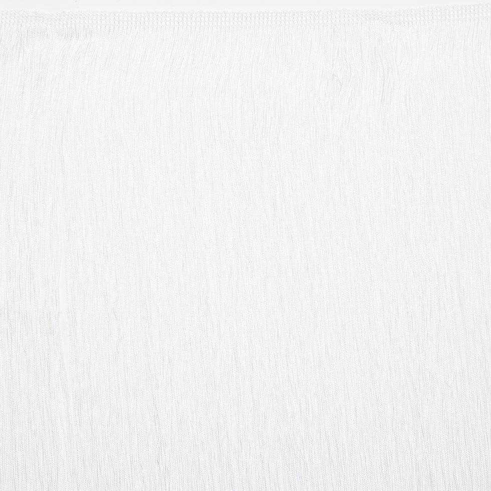 24 European White Chainette Fringe Trim 24 European White Chainette Fringe Trim