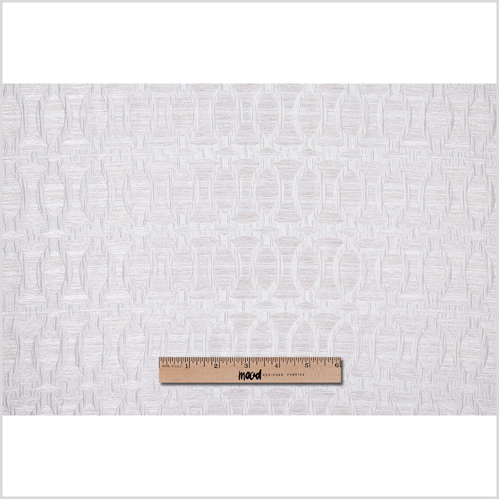 Ivory Entwined Circles Brocade - Full Ivory Entwined Circles Brocade - Full