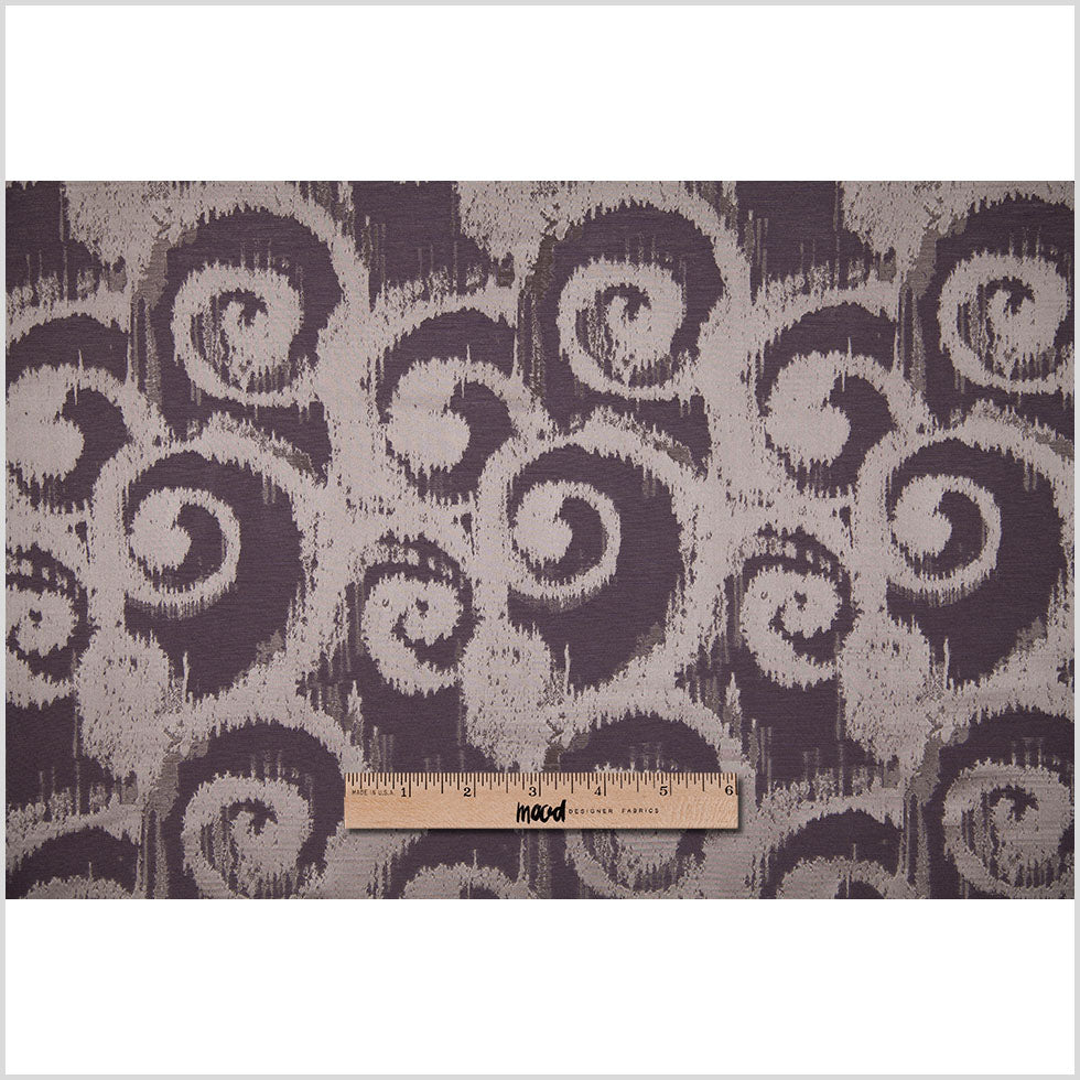 Plum Bold Swirls Jacquard - Full Plum Bold Swirls Jacquard - Full