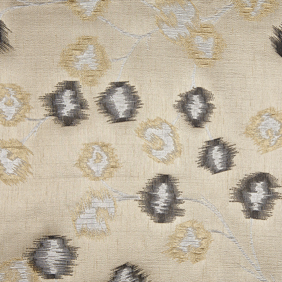 Gold and Black Soft Floral Satiny Brocade Gold and Black Soft Floral Satiny Brocade