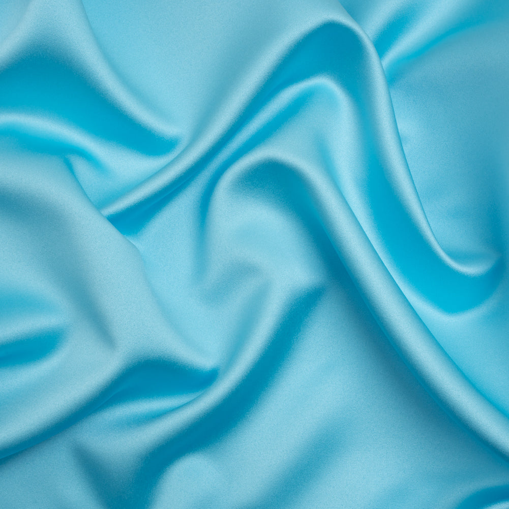 Polyester Satin - Capri Turquoise - Reverie Collection Polyester Satin - Capri Turquoise - Reverie Collection