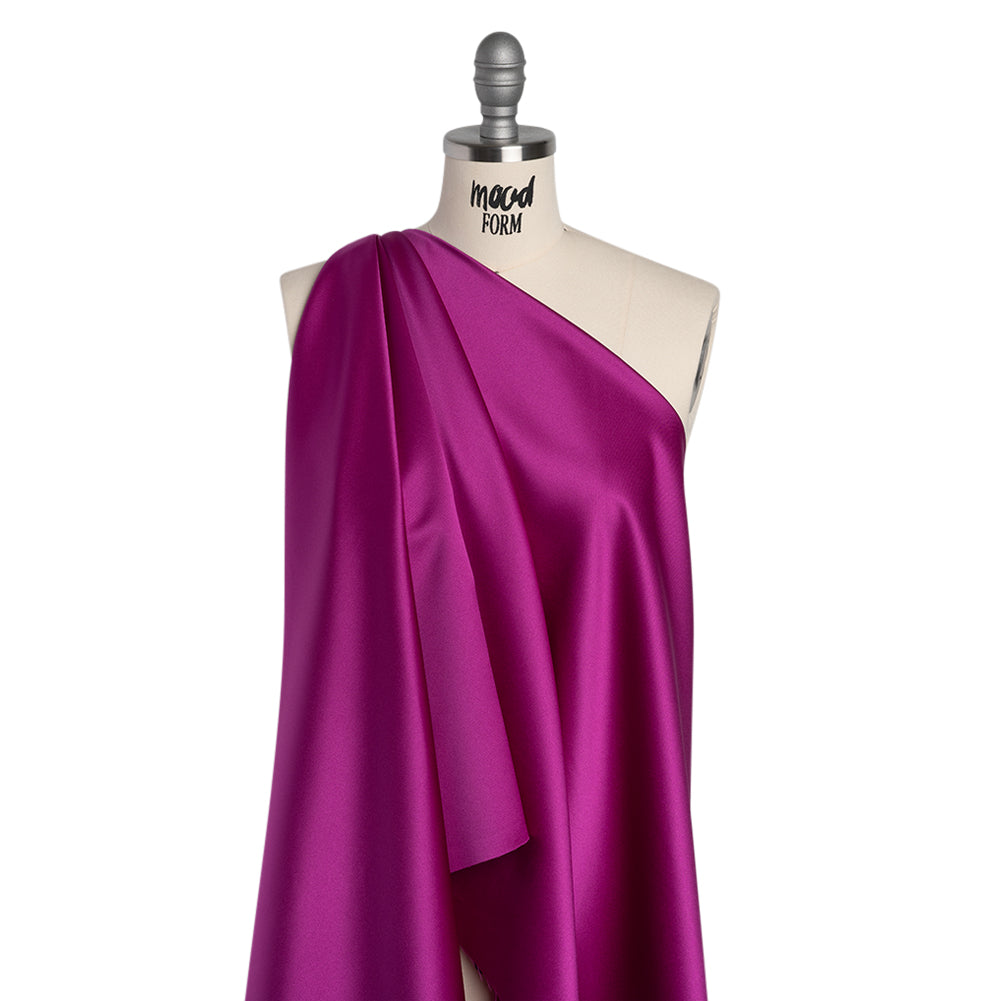 Polyester Satin - Radiant Violet - Reverie Collection - Drape Polyester Satin - Radiant Violet - Reverie Collection - Drape