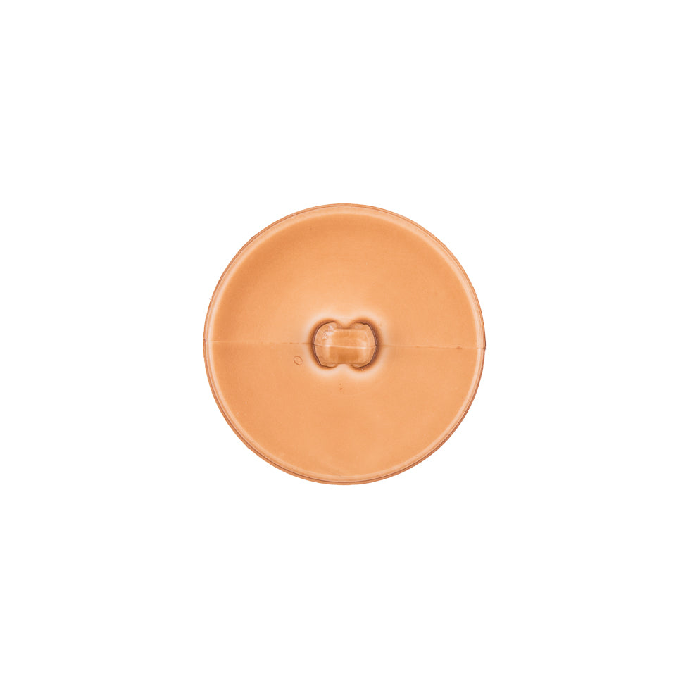 Italian Light Brown Plastic Shank Back Button - 24L/15mm - Detail Italian Light Brown Plastic Shank Back Button - 24L/15mm - Detail
