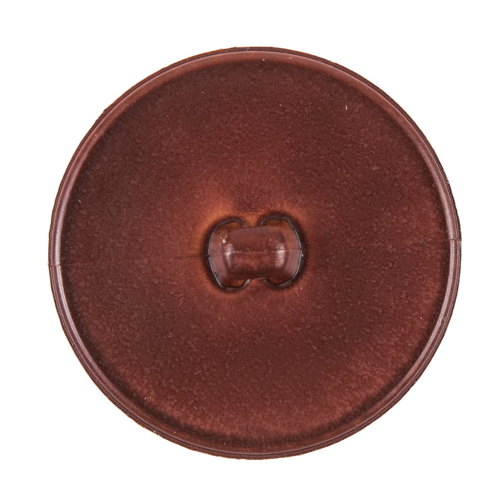 Italian Dark Brown Plastic Shank Back Button - 54L/34mm - Detail Italian Dark Brown Plastic Shank Back Button - 54L/34mm - Detail