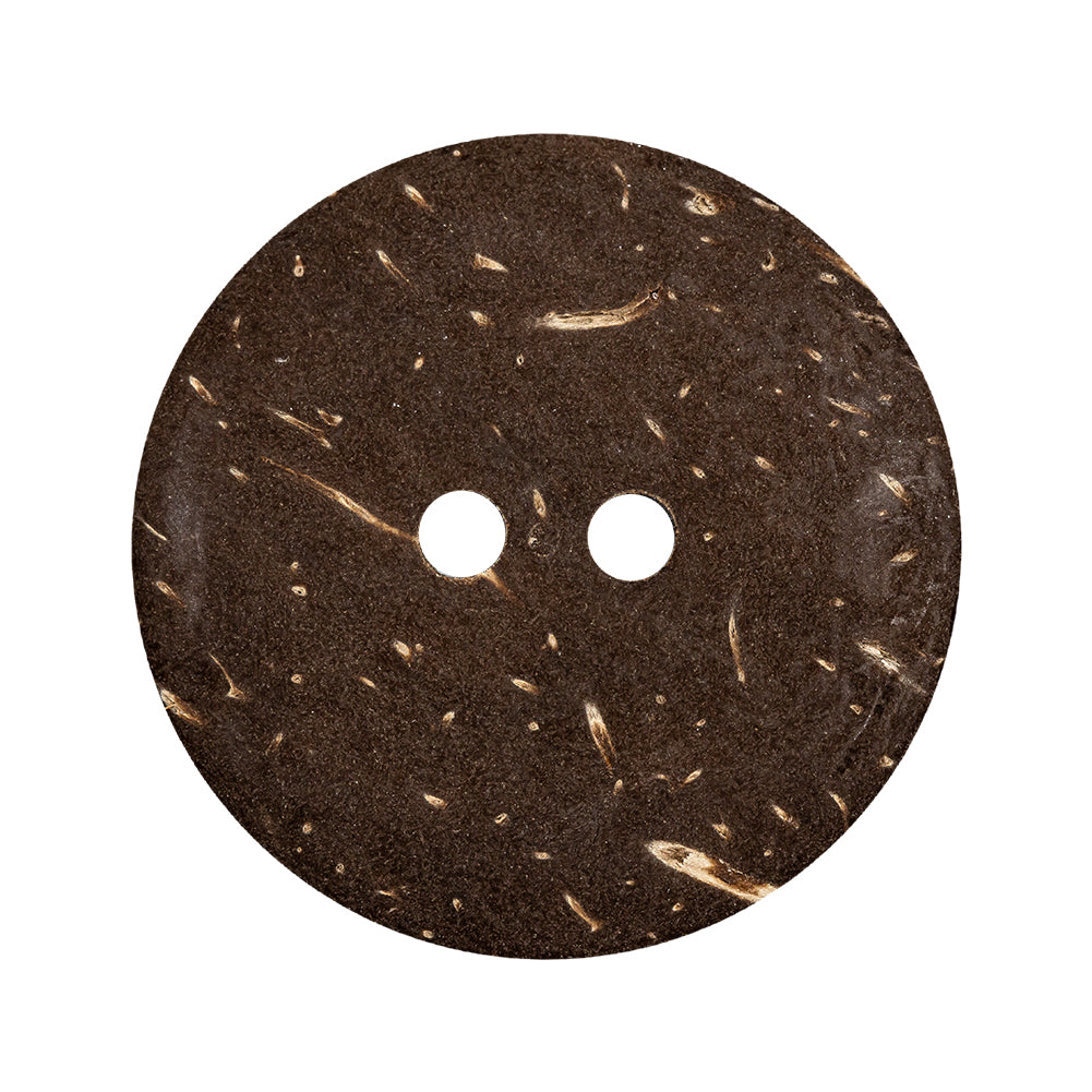 Italian Beige and Silver Swirls Etched Coconut Button - 48L/30.5mm - Detail Italian Beige and Silver Swirls Etched Coconut Button - 48L/30.5mm - Detail