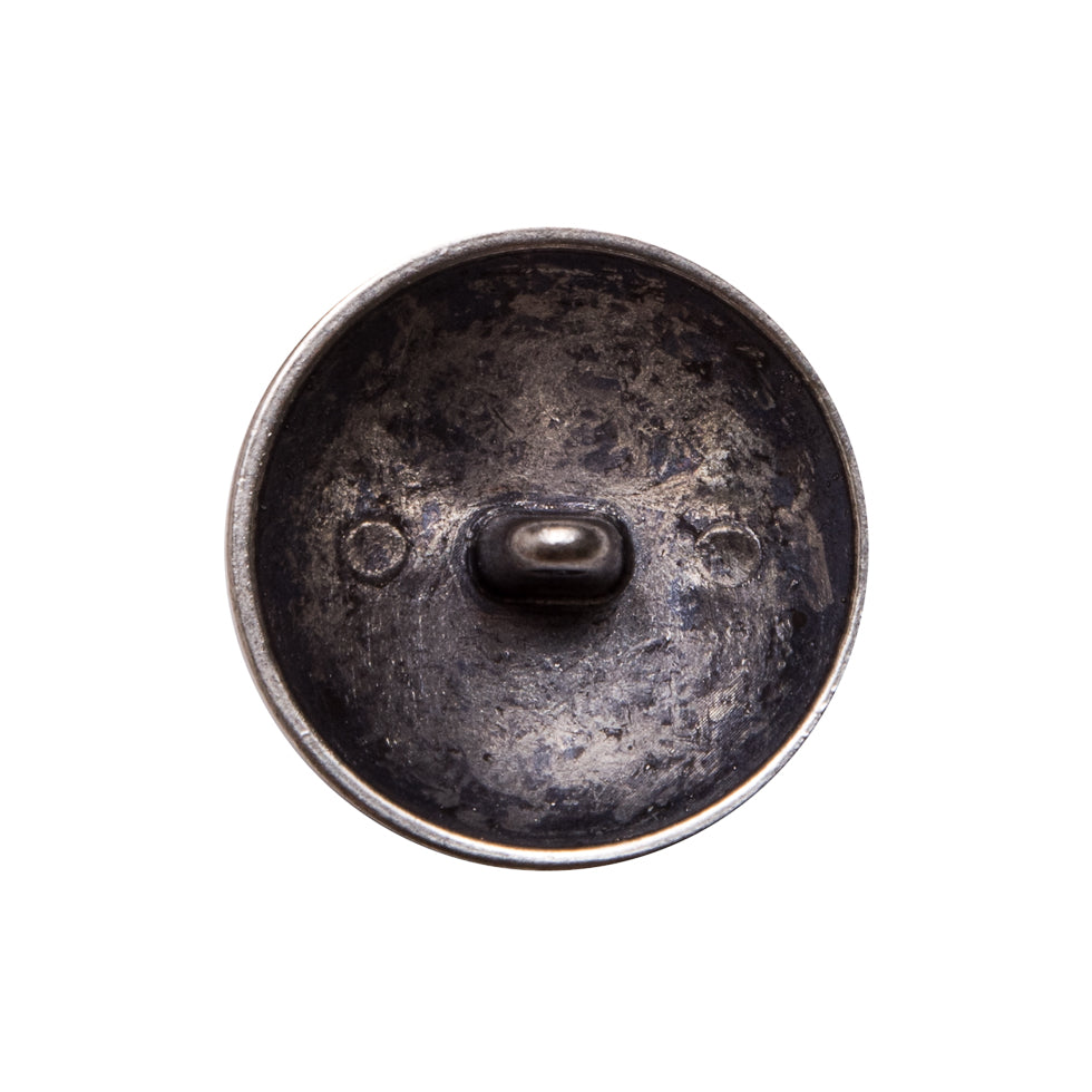 Italian Silver Metal Shank Back Button - 32L/20mm - Detail Italian Silver Metal Shank Back Button - 32L/20mm - Detail