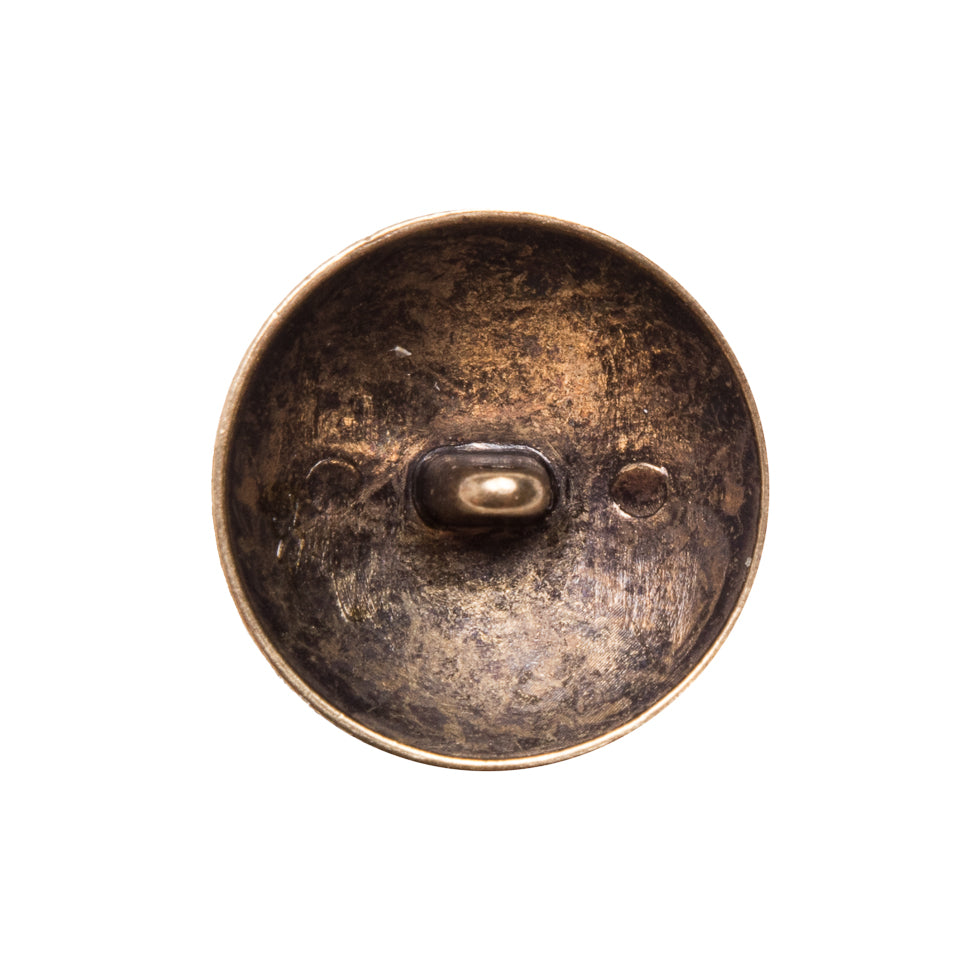 Italian Gold Metal Shank Back Button - 32L/20mm Detail Italian Gold Metal Shank Back Button - 32L/20mm Detail