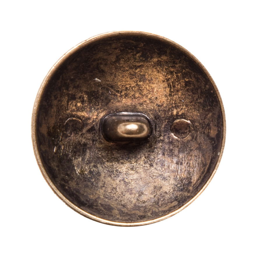 Italian Gold Metal Shank Back Button - 40L/25mm - Detail Italian Gold Metal Shank Back Button - 40L/25mm - Detail