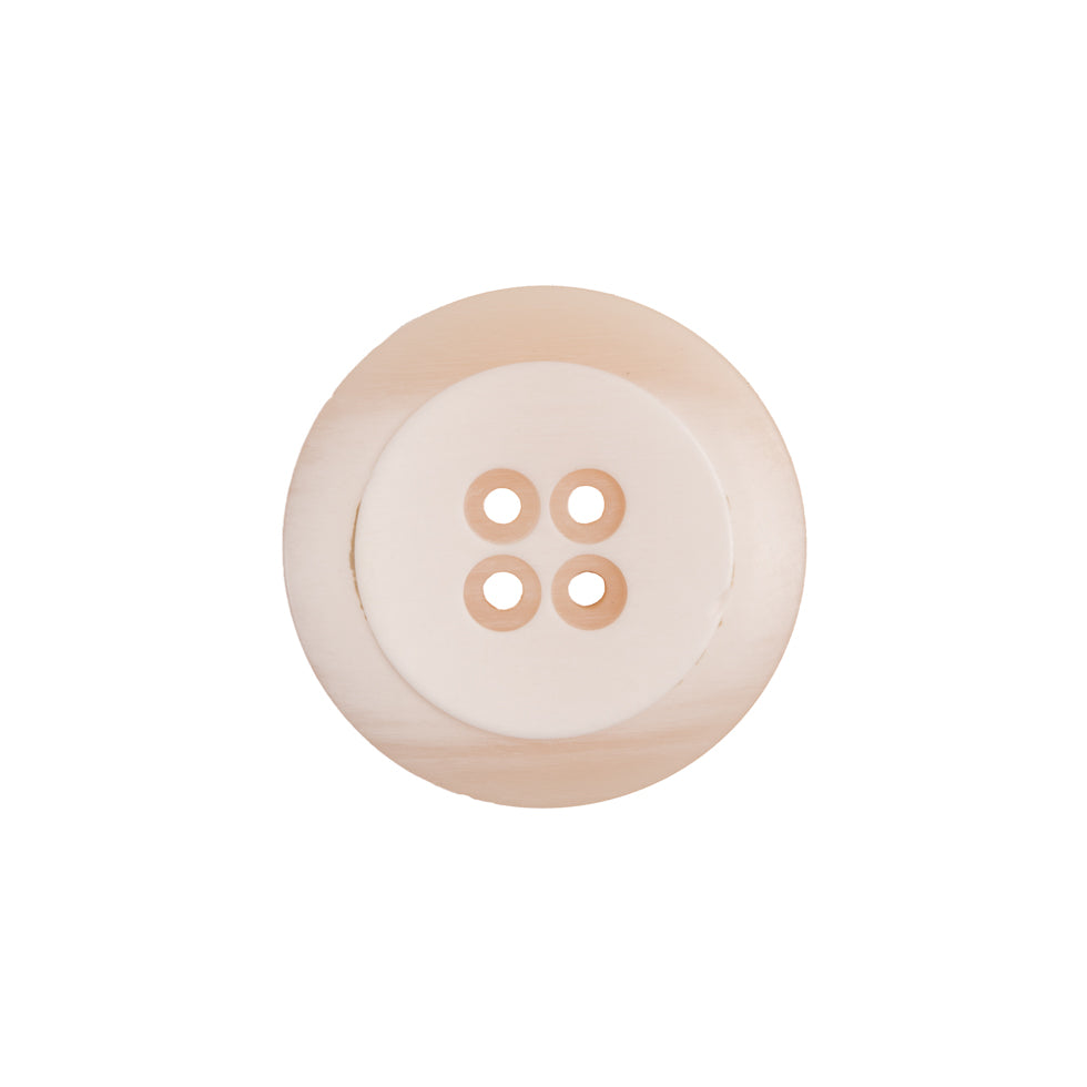 Italian Ivory Plastic Button - 28L/18mm Italian Ivory Plastic Button - 28L/18mm