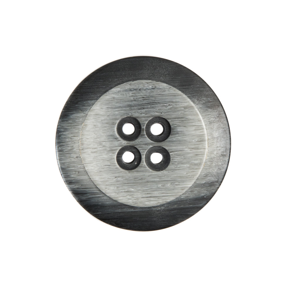 Italian Gray Plastic Button - 36L/23mm Italian Gray Plastic Button - 36L/23mm