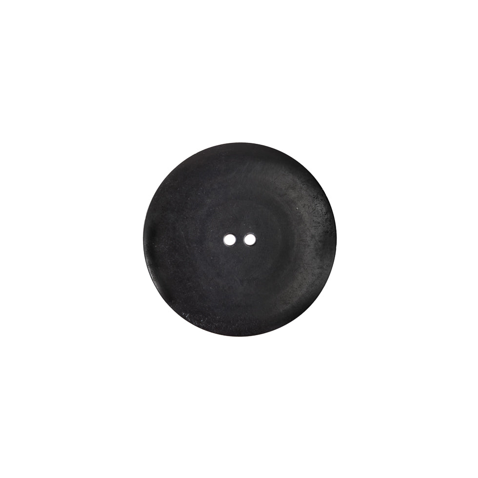 Italian Black/Silver Plastic Button - 28L/18mm - Detail Italian Black/Silver Plastic Button - 28L/18mm - Detail